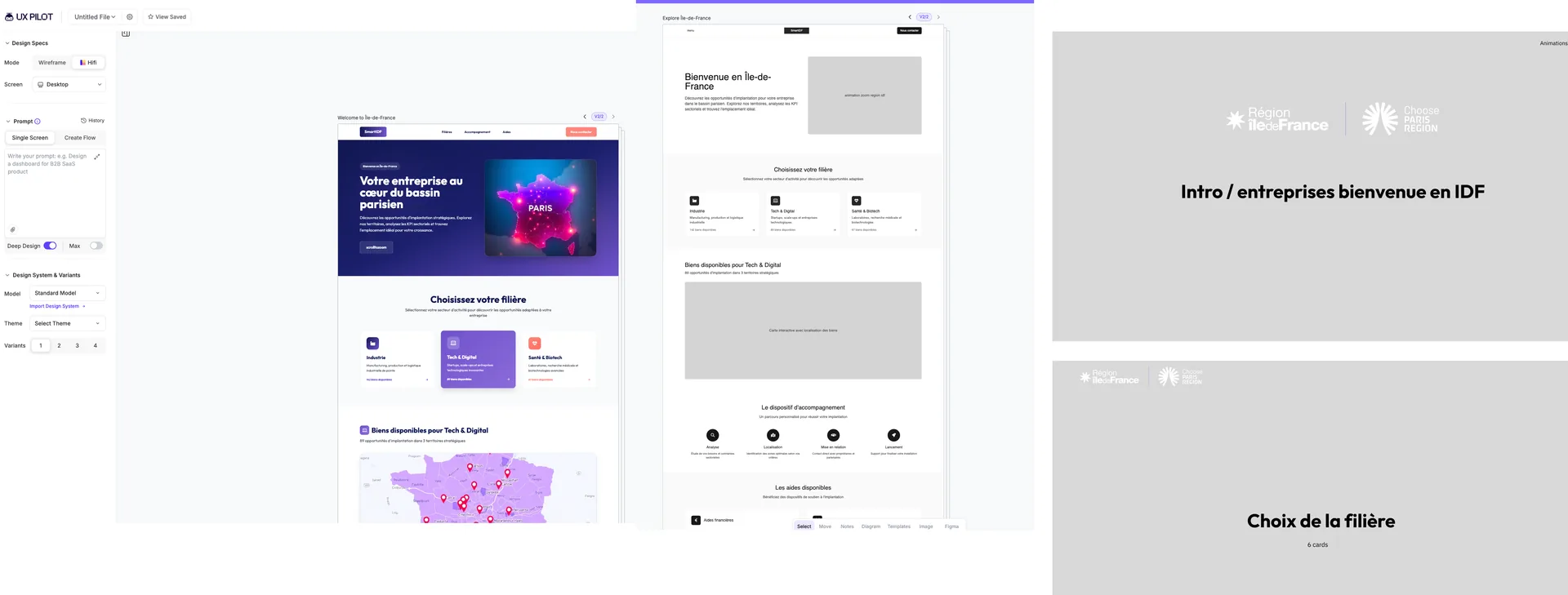 UX Pilot — pré-design rapide avant export Figma